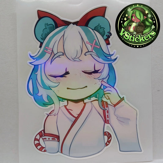 [VTuber] Chibi Kourra - Fan Art Water-Resistant Vinyl Sticker!
