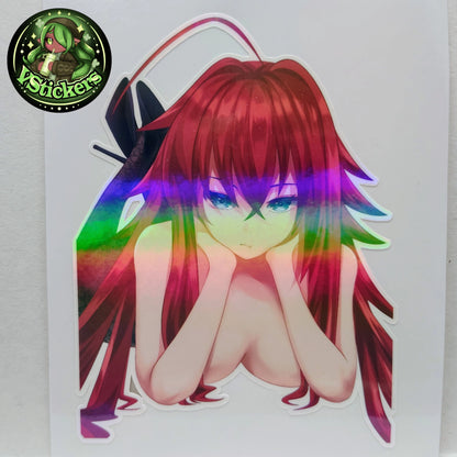 [Anime] Rias Gremory Fan Art Water-Resistant Vinyl Sticker! Fan-Made Merchandise!