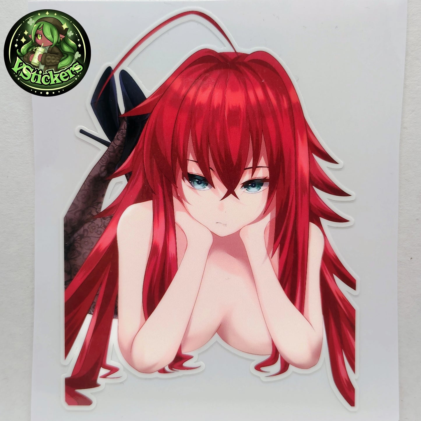 [Anime] Rias Gremory Fan Art Water-Resistant Vinyl Sticker! Fan-Made Merchandise!