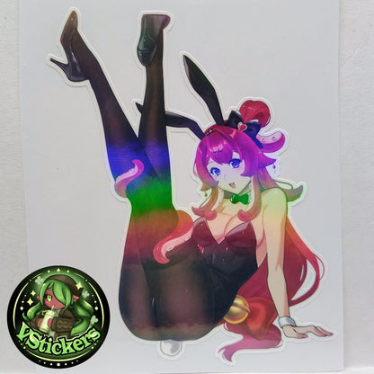 [VTuber] BerryCrepe Bunny Girl Sticker! Water-Resistant Vinyl Fan Art Sticker!