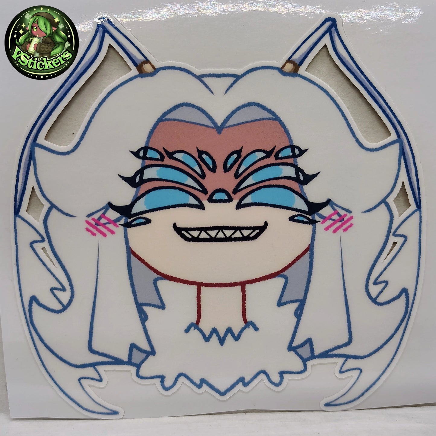 [VTuber] Zebii Smug Version Fan Art Sticker! Holographic Versions Available! Water-Resistant Vinyl Sticker!