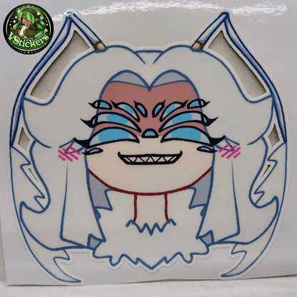 [VTuber] Zebii Smug Version Fan Art Sticker! Holographic Versions Available! Water-Resistant Vinyl Sticker!