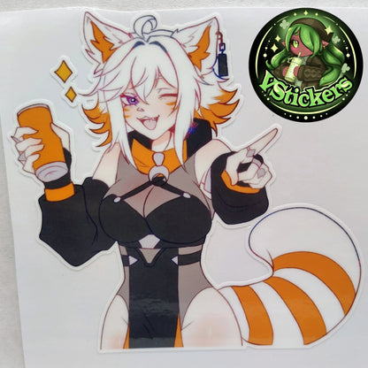 [VTuber] Deme Fan Art Sticker #3! Water-Resistant Vinyl Sticker!