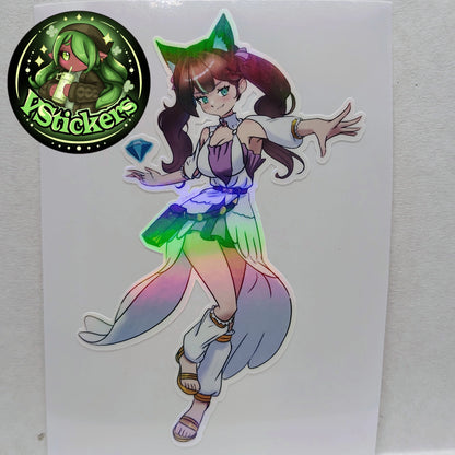 [OC] Crystal Carnie (Noelle Silva Cosplay!) - Water-Resistant Vinyl Sticker!