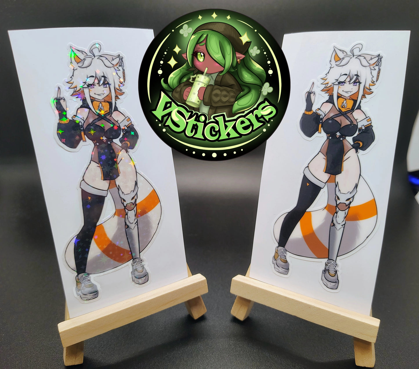 [VTuber] Deme IDGAF Fan Art Sticker! Water-Resistant Vinyl Sticker!