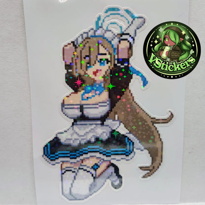 [Blue Archive] Pixel Asuna Fan Art Water-Resistant Vinyl Sticker! Fan-Made Merchandise!
