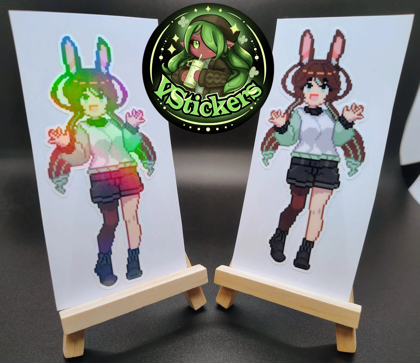 [OC] Marisa Chocomint Pixel Art Sticker! Water-Resistant Vinyl Sticker!