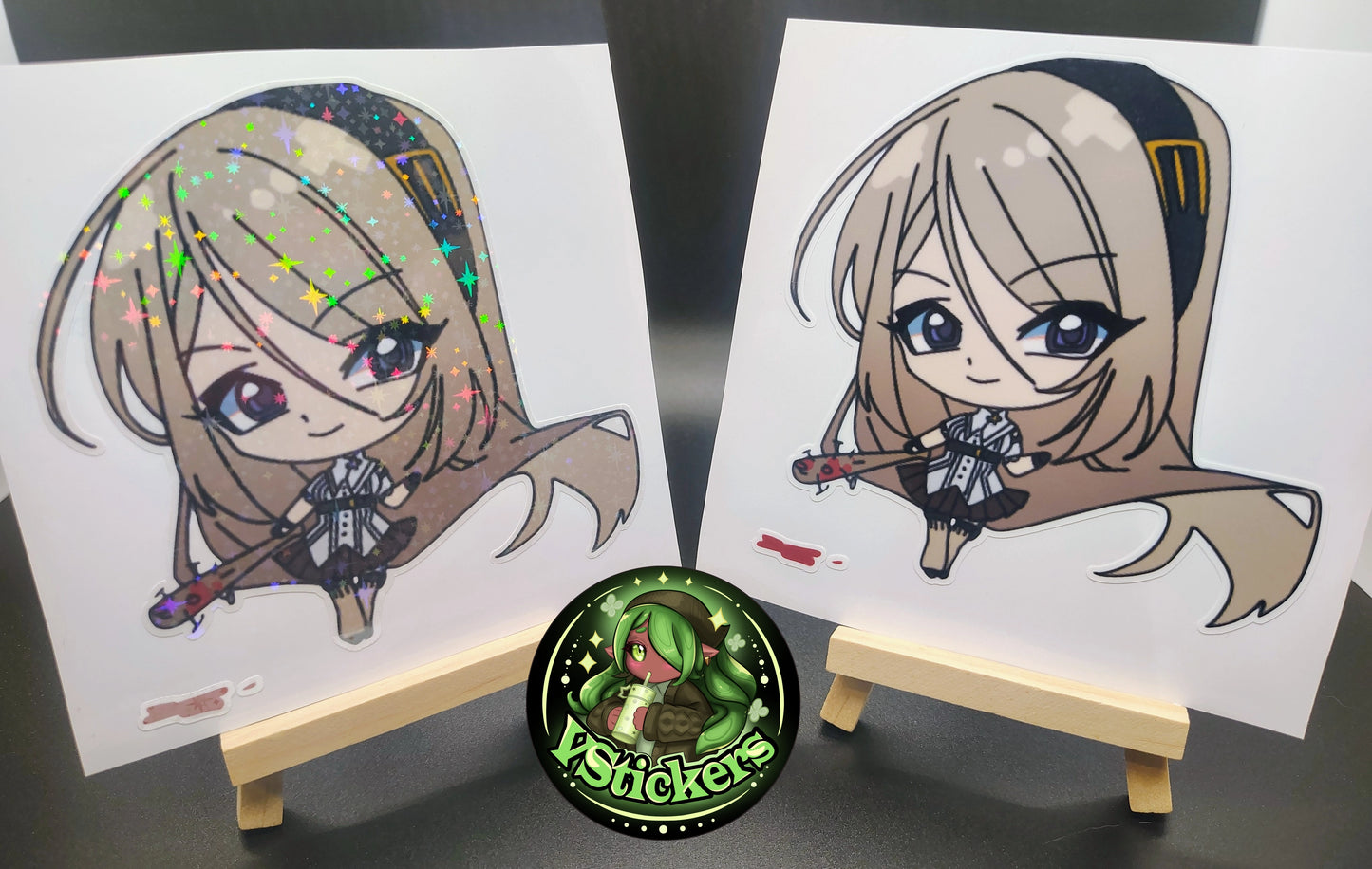 [OC] Crossia Thalius the Deadly Chibi Spy! - Water-Resistant Vinyl Sticker!