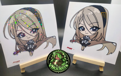 [OC] Crossia Thalius the Deadly Chibi Spy! - Water-Resistant Vinyl Sticker!