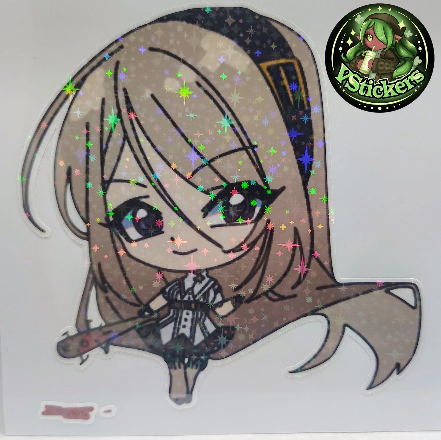 [OC] Crossia Thalius the Deadly Chibi Spy! - Water-Resistant Vinyl Sticker!