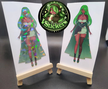 [OC] Emeralda Formal Outfit Sticker! - Water-Resistant Vinyl Sticker!