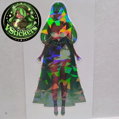 [OC] Emeralda Formal Outfit Sticker! - Water-Resistant Vinyl Sticker!