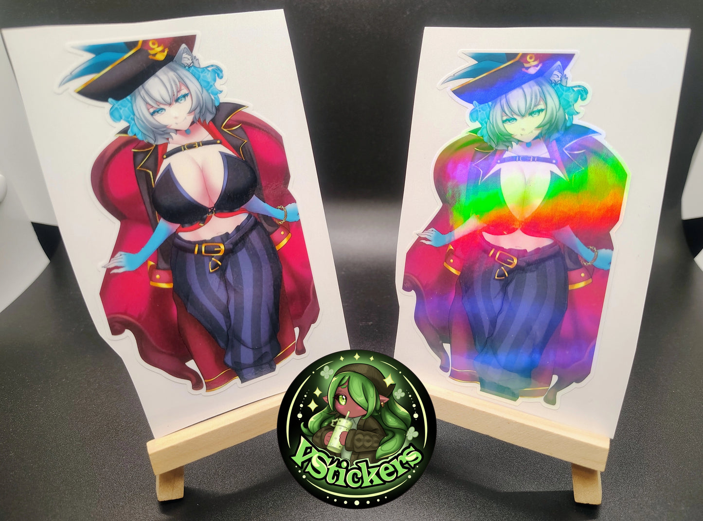 [VTuber] Captain Dandyfloss Throne Fan Art Sticker! Water-Resistant Vinyl Sticker!