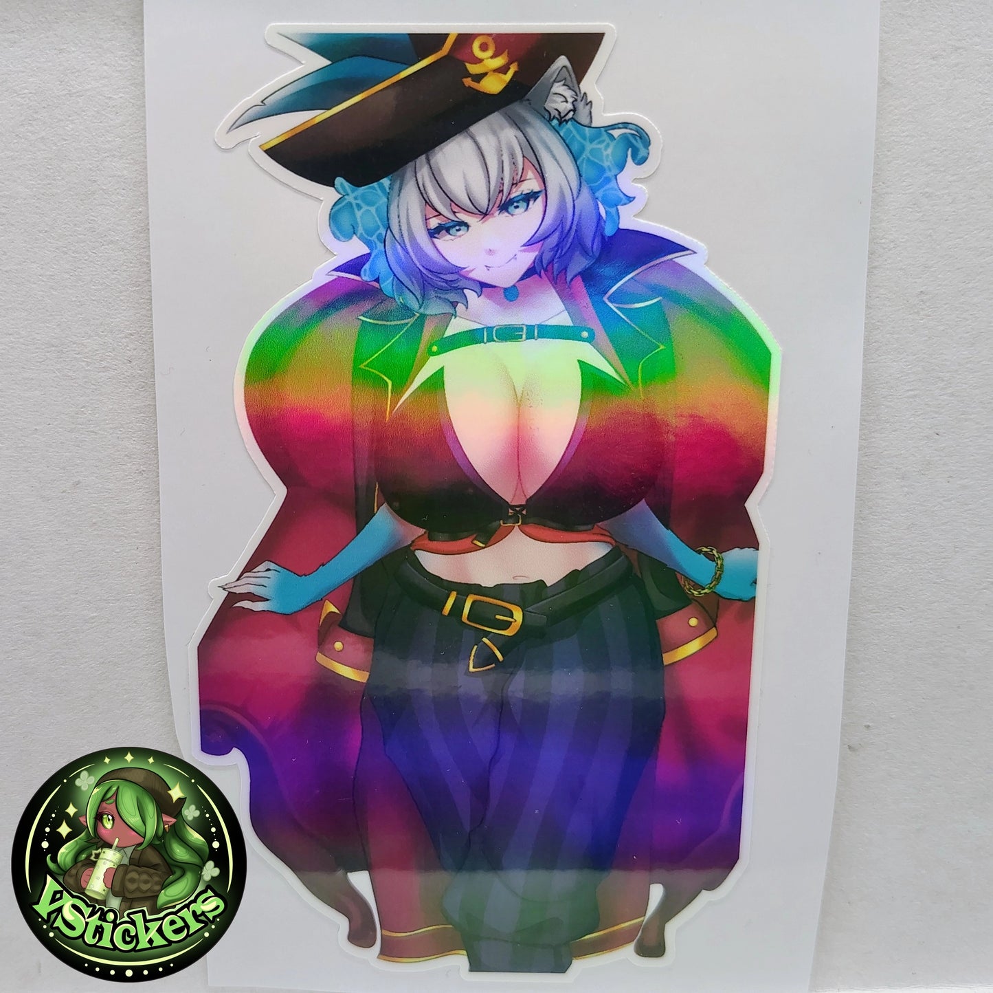 [VTuber] Captain Dandyfloss Throne Fan Art Sticker! Water-Resistant Vinyl Sticker!