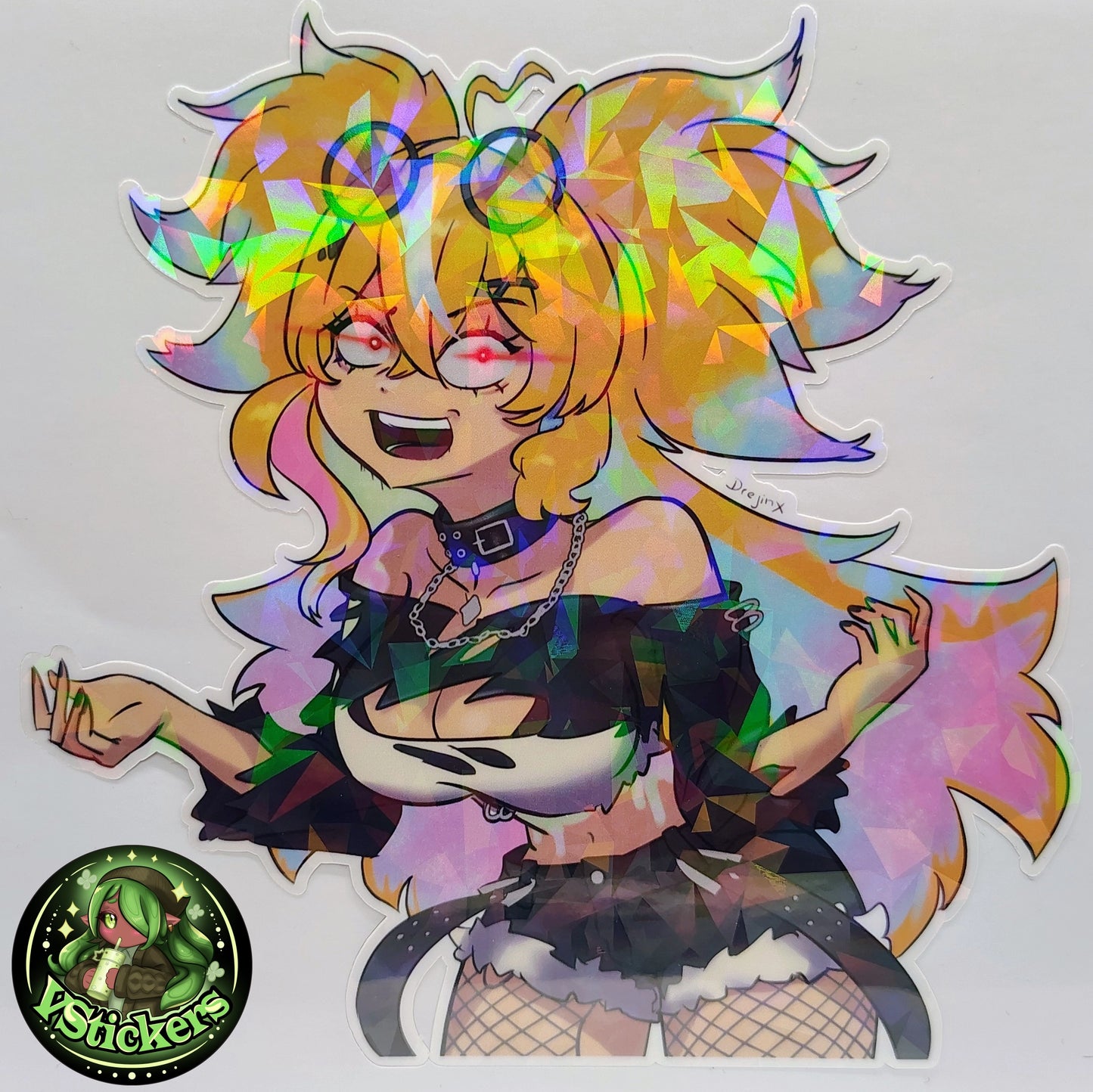 [VTuber] Arielle Crashout Mode Activated Fan Art Sticker! - Water-Resistant Fan Art Vinyl Sticker!