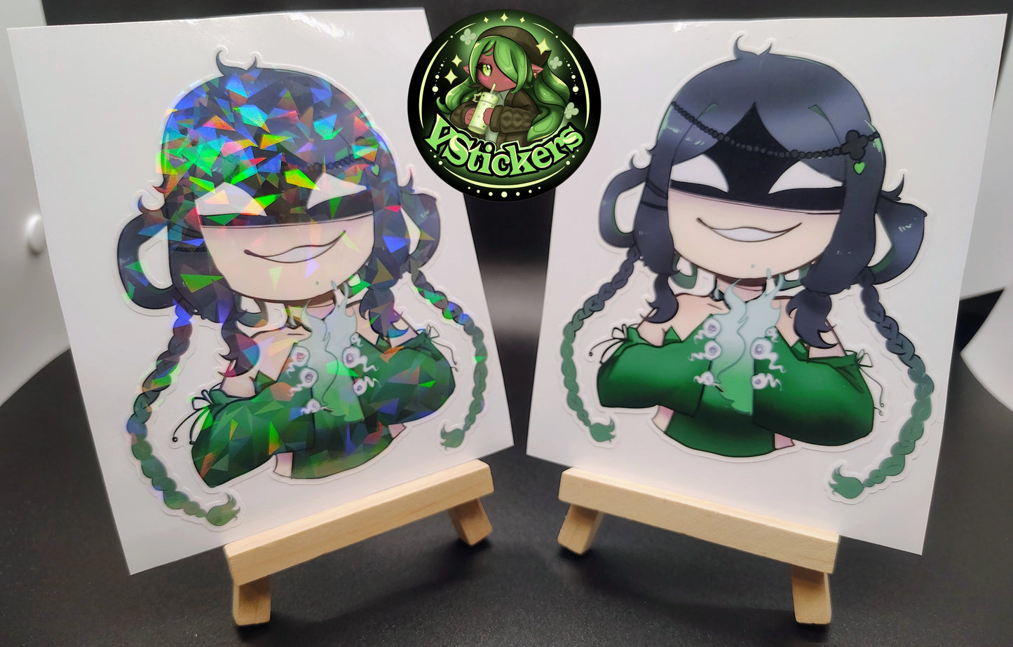 [OC] Yumikaze Phallura Smirking Chibi Sticker! Water-Resistant Vinyl Sticker!