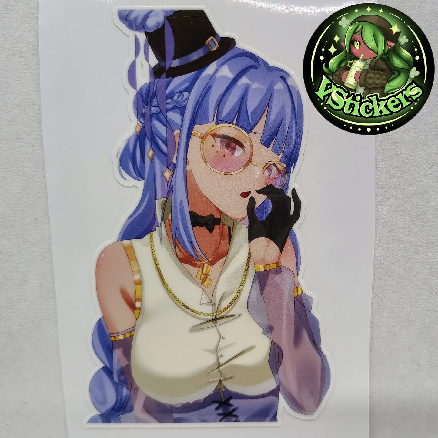 [OC][NSFW] Juria Yishu Lewd Licking Sticker! - Water-Resistant Vinyl Sticker!