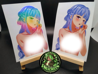 [OC][NSFW] Juria Yishu Lewd Licking Sticker! - Water-Resistant Vinyl Sticker!