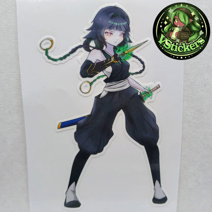 [OC] Yumikaze Phallura Sui-Feng Cosplay Sticker! Water-Resistant Vinyl Sticker!