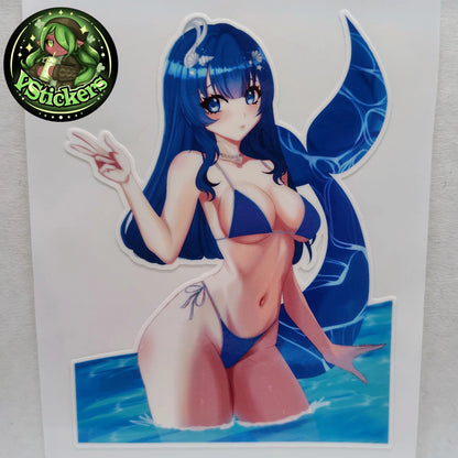 [VTuber] LunahFae Bikini Fan Art Sticker! - Water-Resistant Fan Art Vinyl Sticker!