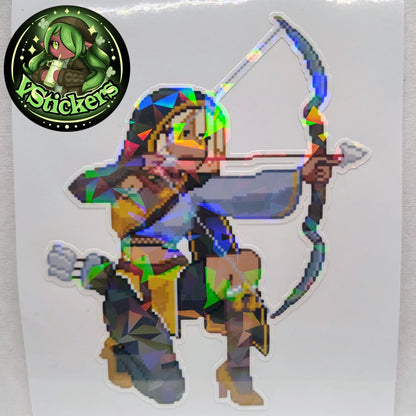 [OC] Selene X Pixel Art Sticker! Water-Resistant Vinyl Sticker!