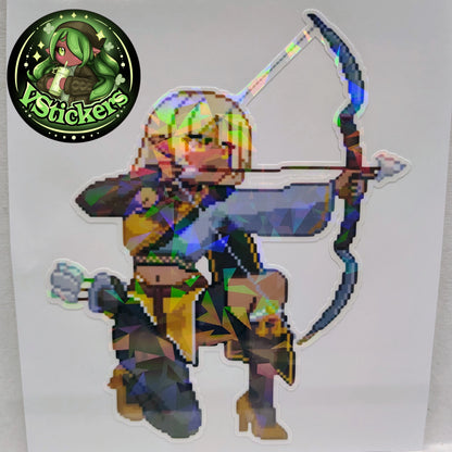 [OC] Selene X Pixel Art Sticker! Water-Resistant Vinyl Sticker!