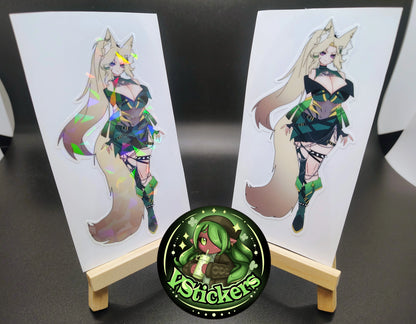 [OC] Jaycie Shikwa the Bloodthirsty Warlord! - Water-Resistant Vinyl Sticker!