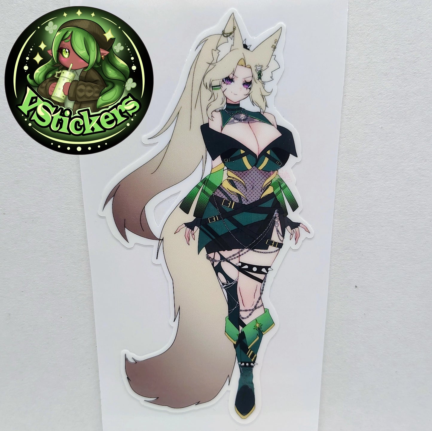 [OC] Jaycie Shikwa the Bloodthirsty Warlord! - Water-Resistant Vinyl Sticker!