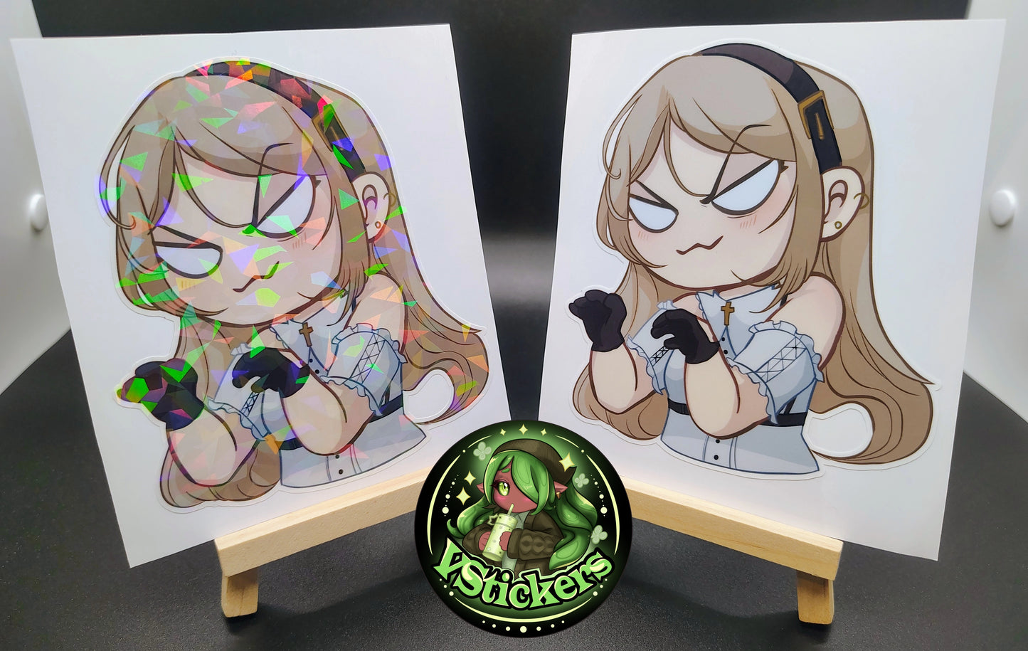 [OC] Crossia Thalius Sneaky Chibi Sticker! - Water-Resistant Vinyl Sticker!