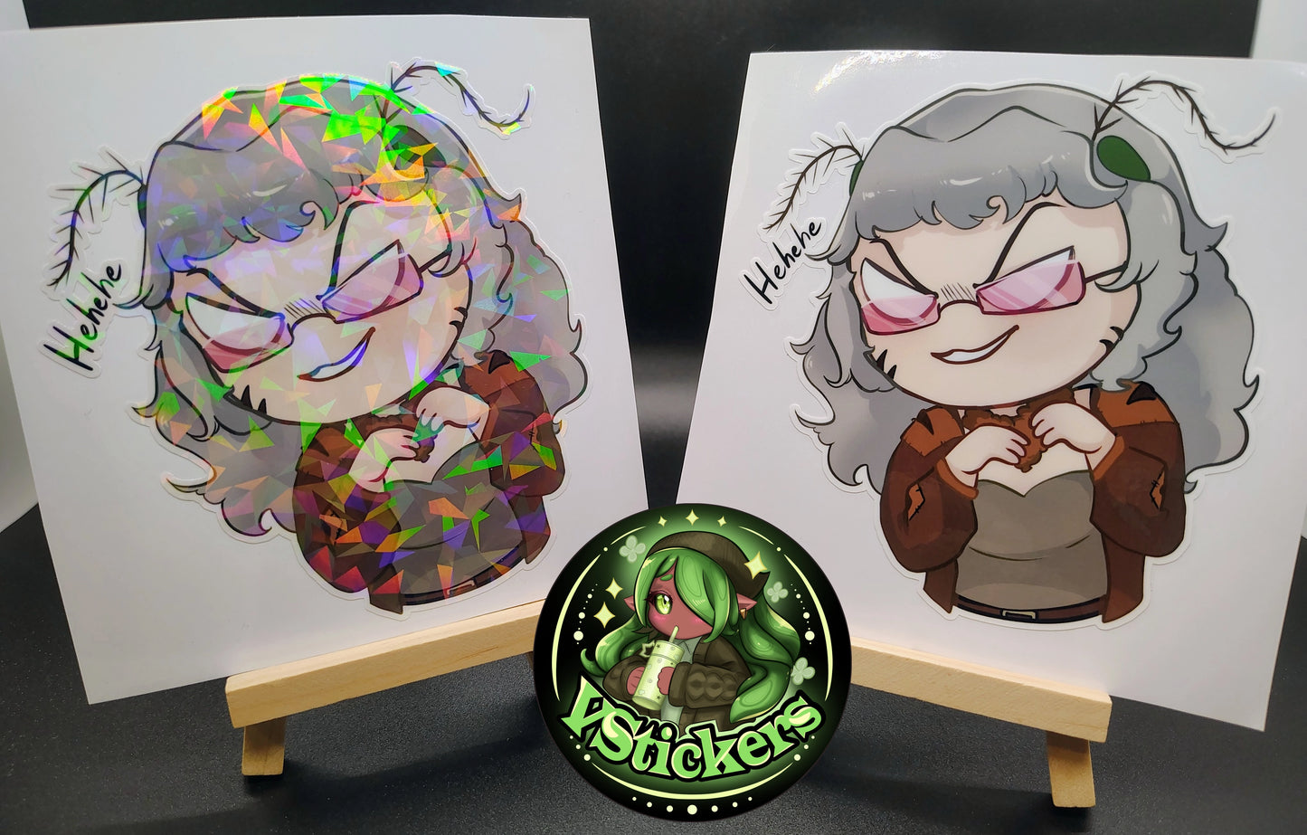 [OC] Suwa Buckshade Plotting Chibi Sticker! - Water-Resistant Vinyl Sticker!