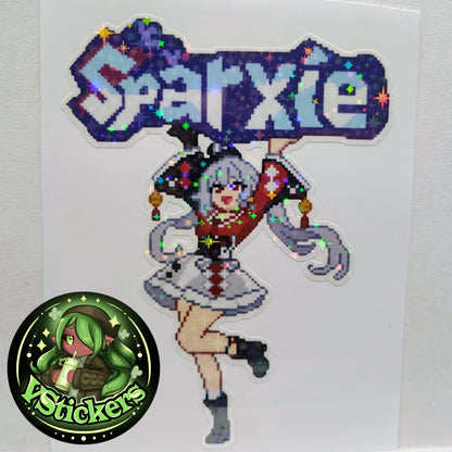 [Honkai Star Rail] Pixel Sparxie Fan Art Water-Resistant Vinyl Sticker! Fan-Made Merchandise!