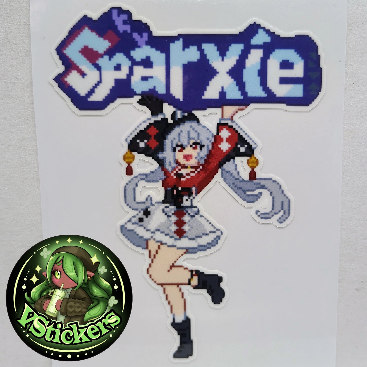 [Honkai Star Rail] Pixel Sparxie Fan Art Water-Resistant Vinyl Sticker! Fan-Made Merchandise!