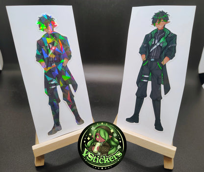 [OC] Raymondo Cerset the Cyberpunk Elf! - Water-Resistant Vinyl Sticker!