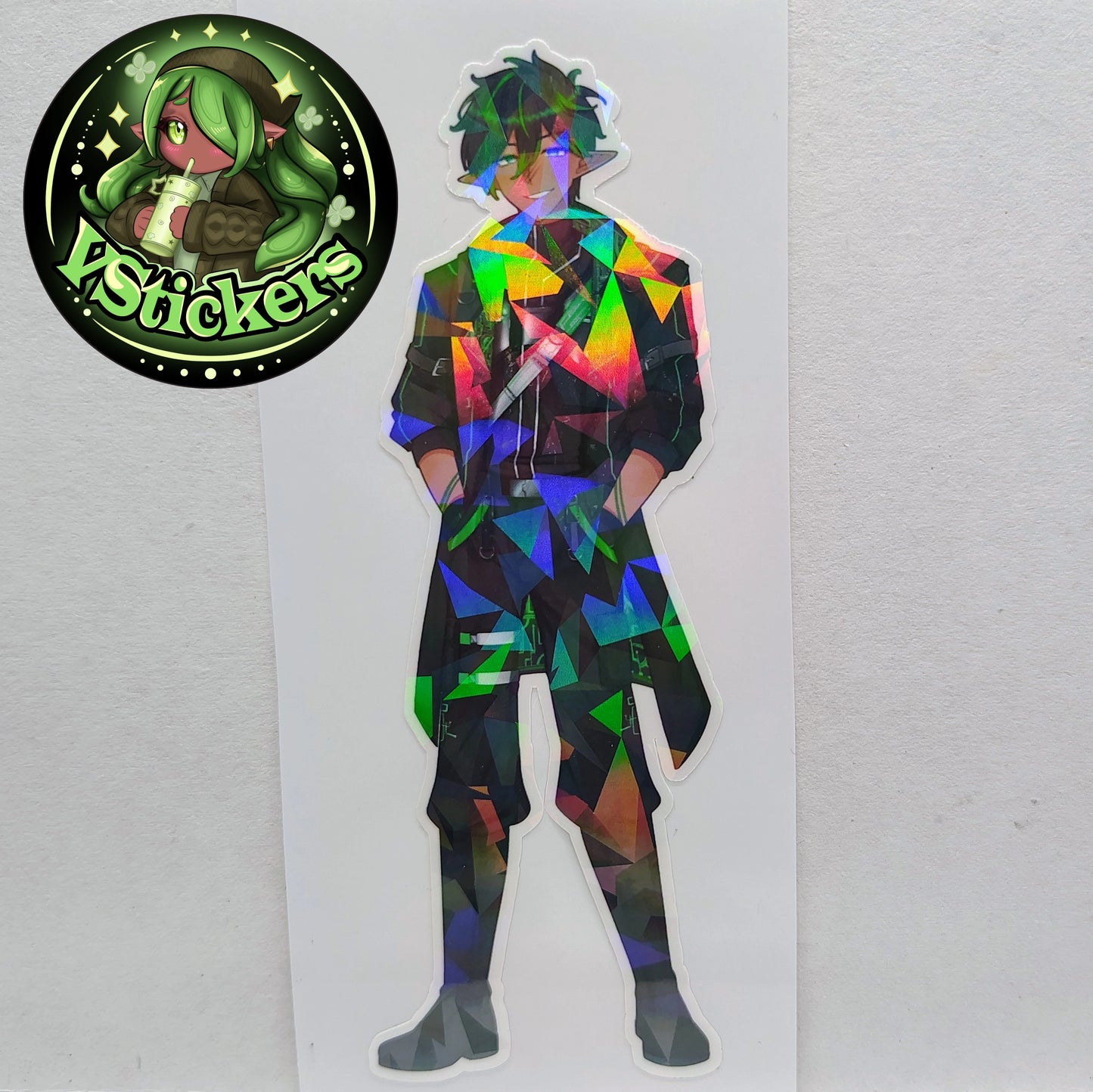 [OC] Raymondo Cerset the Cyberpunk Elf! - Water-Resistant Vinyl Sticker!