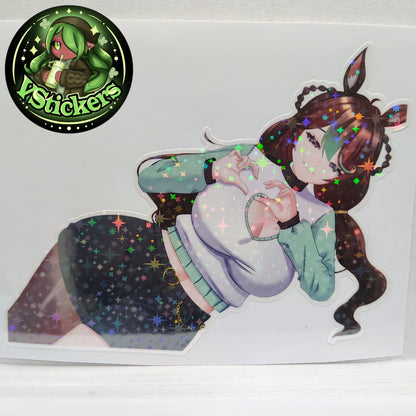 [OC][NSFW] Marisa Chocomint Heart Invitation Sticker! - Water-Resistant Vinyl Sticker!