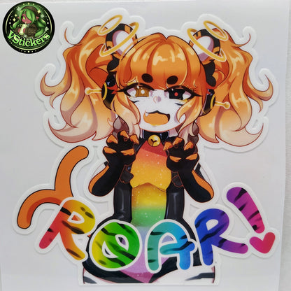 [OC] Falaria Tipeach Tiger ROAR! - Water-Resistant Vinyl Sticker!