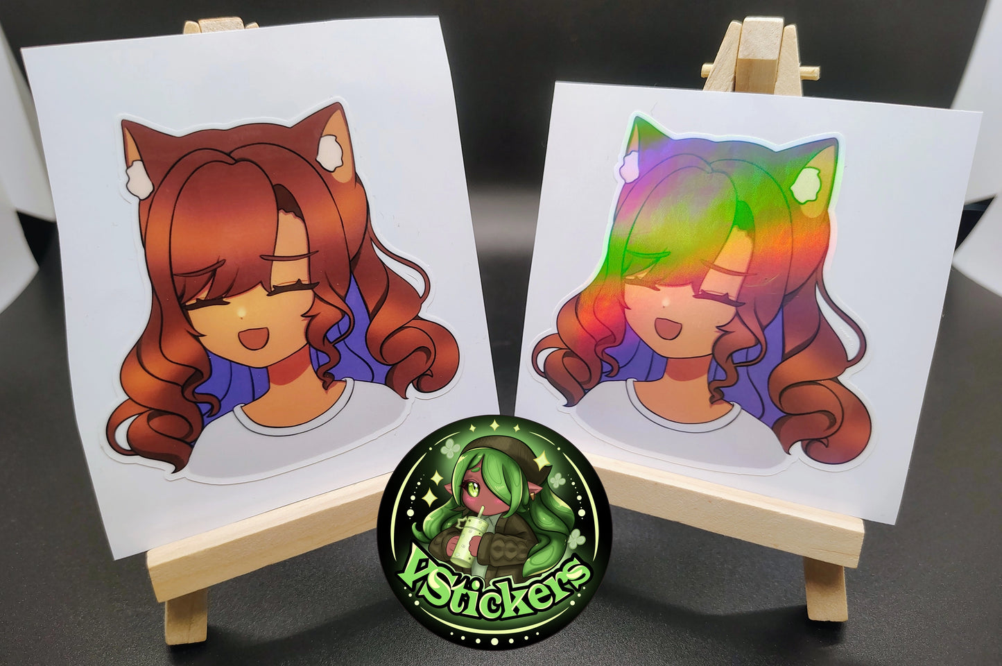 [OC] Marie Silva the Overthinking Catgirl Version! - Water-Resistant Vinyl Sticker!