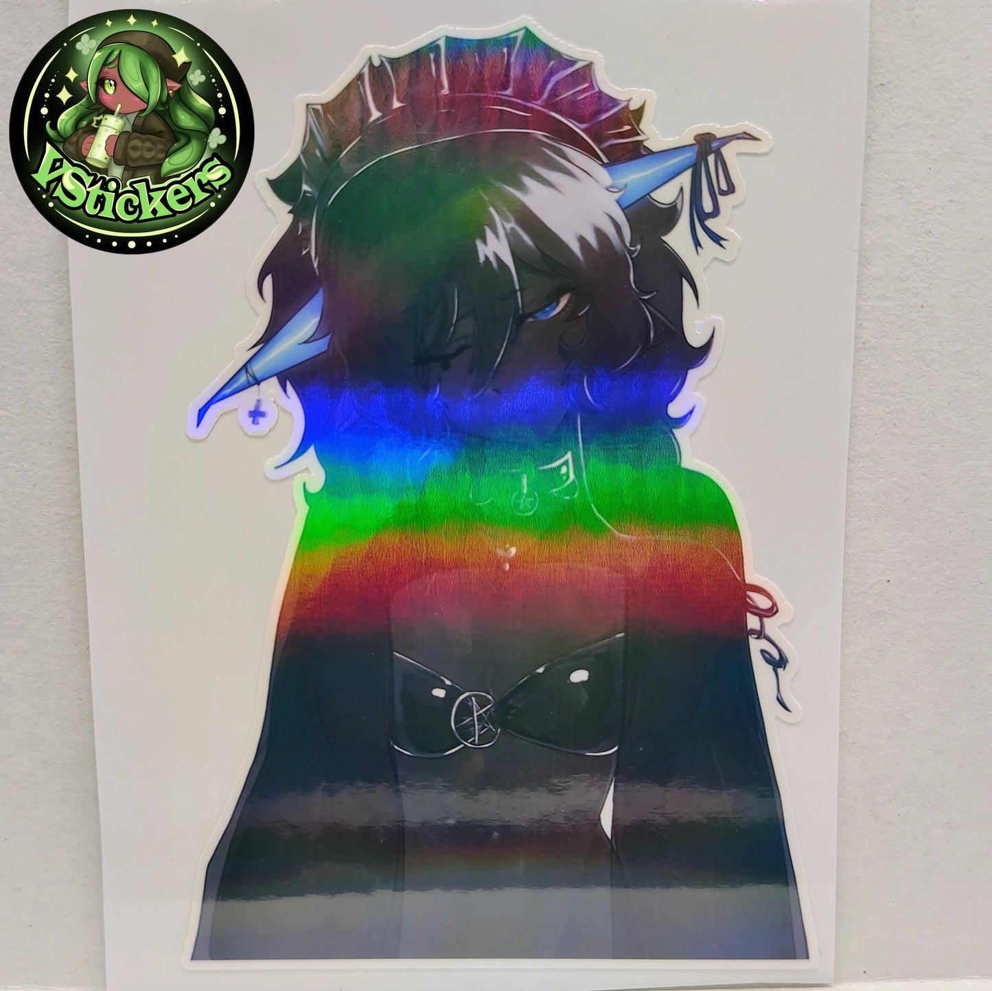 [OC] Sorsa Purathyst the Dark Demon Guardian! - Water-Resistant Vinyl Sticker!