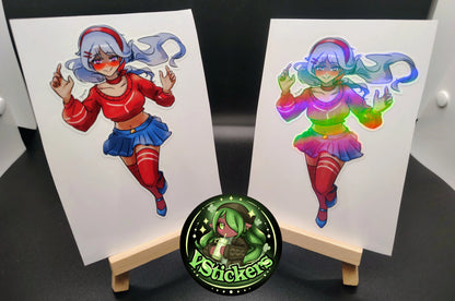 [OC] Juria Yishu (MiSide - Mita Cosplay!) - Water-Resistant Vinyl Sticker!