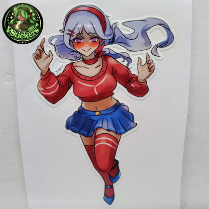 [OC] Juria Yishu (MiSide - Mita Cosplay!) - Water-Resistant Vinyl Sticker!