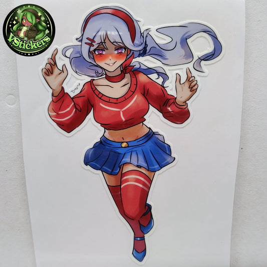 [OC] Juria Yishu (MiSide - Mita Cosplay!) - Water-Resistant Vinyl Sticker!