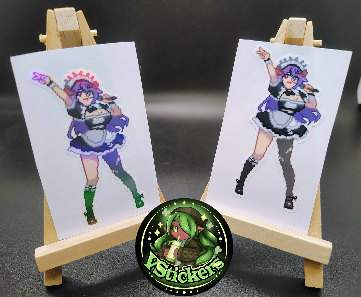 [VTuber] Kuromiya Lucien Pixel Fan Art Sticker! Water-Resistant Vinyl Sticker!