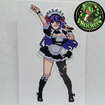 [VTuber] Kuromiya Lucien Pixel Fan Art Sticker! Water-Resistant Vinyl Sticker!