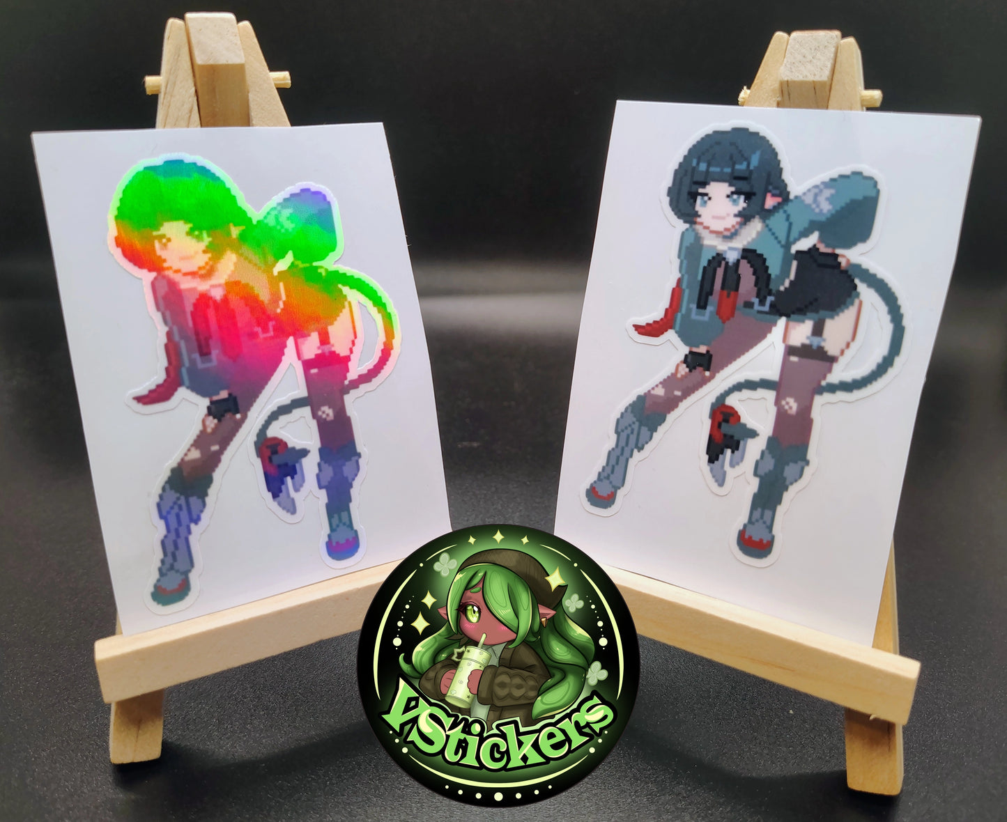 [Zenless Zone Zero] Pixel Jane Doe Fan Art Water-Resistant Vinyl Sticker! Fan-Made Merchandise!