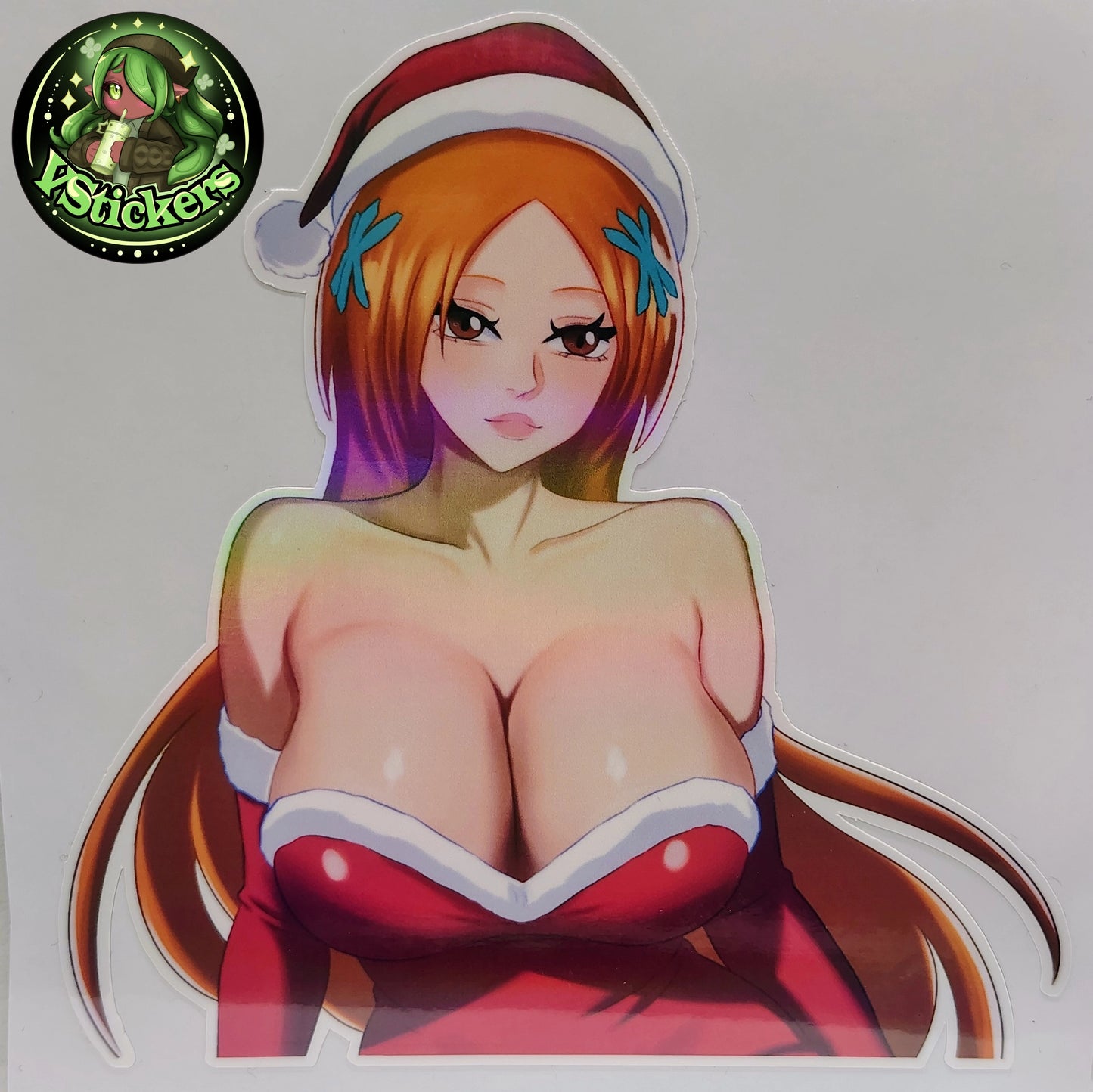 [Anime] Holiday Oppai Orihime Fan Art Water-Resistant Vinyl Sticker! Fan-Made Merchandise!