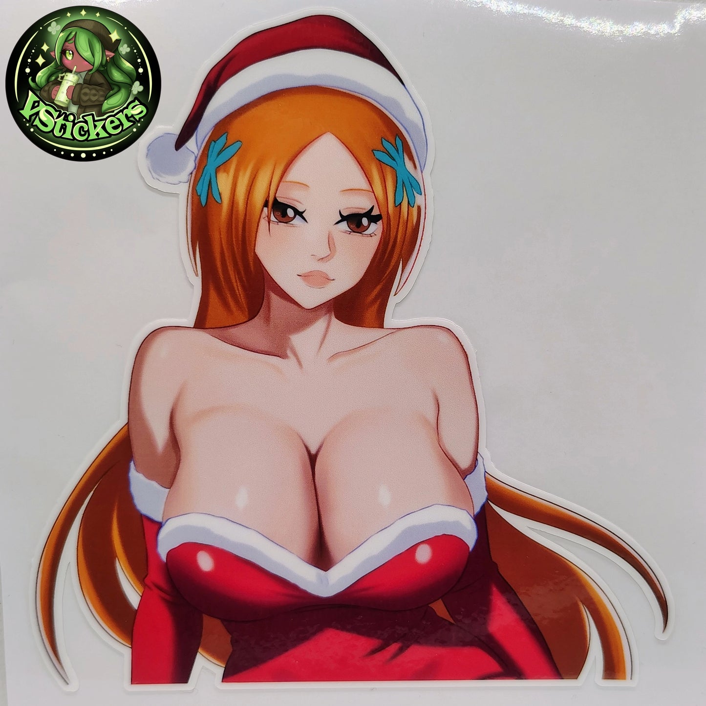 [Anime] Holiday Oppai Orihime Fan Art Water-Resistant Vinyl Sticker! Fan-Made Merchandise!