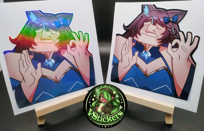[OC] Crystal Carnie Perfect Meme Emoji! Water-Resistant Vinyl Sticker!