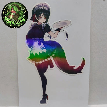 [Zenless Zone Zero] Ellen Joe Maid Fan Art Water-Resistant Vinyl Sticker! Fan-Made Merchandise!