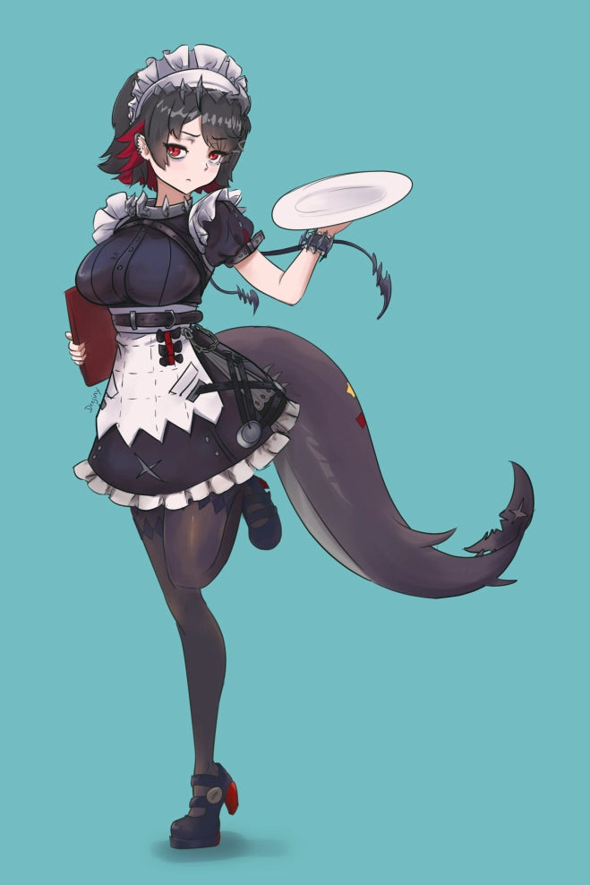 [Zenless Zone Zero] Ellen Joe Maid Fan Art Water-Resistant Vinyl Sticker! Fan-Made Merchandise!