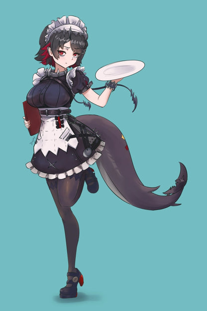 [Zenless Zone Zero] Ellen Joe Maid Fan Art Water-Resistant Vinyl Sticker! Fan-Made Merchandise!